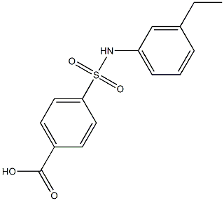 4-[(3-ethylphenyl)sulfamoyl]benzoic acid 구조식 이미지