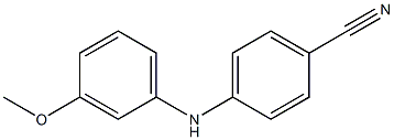 4-[(3-methoxyphenyl)amino]benzonitrile 구조식 이미지