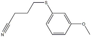 4-[(3-methoxyphenyl)sulfanyl]butanenitrile Structure