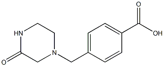 4-[(3-oxopiperazin-1-yl)methyl]benzoic acid Structure