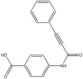 4-[(3-phenylprop-2-ynoyl)amino]benzoic acid 구조식 이미지