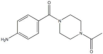 4-[(4-acetylpiperazin-1-yl)carbonyl]aniline 구조식 이미지