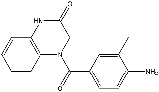 4-[(4-amino-3-methylphenyl)carbonyl]-1,2,3,4-tetrahydroquinoxalin-2-one 구조식 이미지