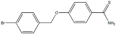 4-[(4-bromobenzyl)oxy]benzenecarbothioamide 구조식 이미지