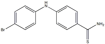 4-[(4-bromophenyl)amino]benzene-1-carbothioamide Structure