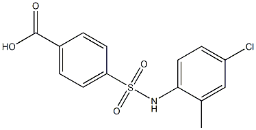 4-[(4-chloro-2-methylphenyl)sulfamoyl]benzoic acid Structure