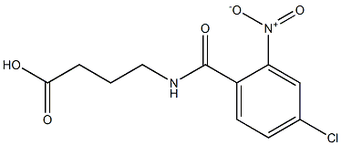 4-[(4-chloro-2-nitrophenyl)formamido]butanoic acid Structure
