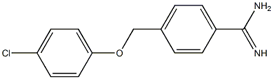 4-[(4-chlorophenoxy)methyl]benzenecarboximidamide Structure