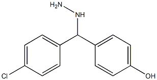 4-[(4-chlorophenyl)(hydrazinyl)methyl]phenol Structure