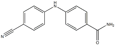4-[(4-cyanophenyl)amino]benzamide Structure