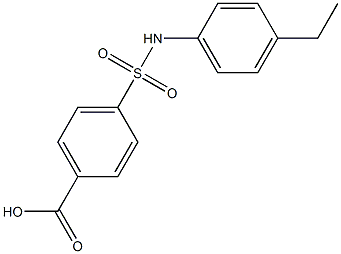 4-[(4-ethylphenyl)sulfamoyl]benzoic acid 구조식 이미지