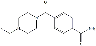 4-[(4-ethylpiperazin-1-yl)carbonyl]benzenecarbothioamide Structure