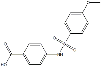 4-[(4-methoxybenzene)sulfonamido]benzoic acid Structure