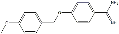 4-[(4-methoxybenzyl)oxy]benzenecarboximidamide Structure