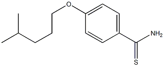 4-[(4-methylpentyl)oxy]benzene-1-carbothioamide 구조식 이미지