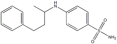 4-[(4-phenylbutan-2-yl)amino]benzene-1-sulfonamide 구조식 이미지