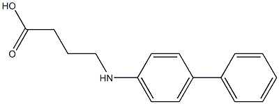 4-[(4-phenylphenyl)amino]butanoic acid 구조식 이미지
