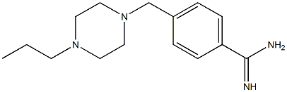 4-[(4-propylpiperazin-1-yl)methyl]benzenecarboximidamide Structure