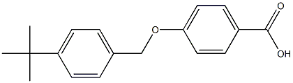 4-[(4-tert-butylphenyl)methoxy]benzoic acid 구조식 이미지