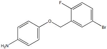 4-[(5-bromo-2-fluorophenyl)methoxy]aniline Structure