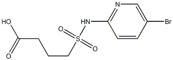 4-[(5-bromopyridin-2-yl)sulfamoyl]butanoic acid 구조식 이미지