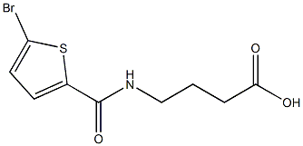4-[(5-bromothiophen-2-yl)formamido]butanoic acid Structure