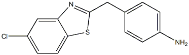 4-[(5-chloro-1,3-benzothiazol-2-yl)methyl]aniline 구조식 이미지