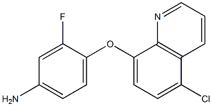 4-[(5-chloroquinolin-8-yl)oxy]-3-fluoroaniline Structure