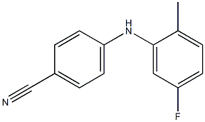 4-[(5-fluoro-2-methylphenyl)amino]benzonitrile 구조식 이미지