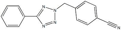 4-[(5-phenyl-2H-1,2,3,4-tetrazol-2-yl)methyl]benzonitrile Structure