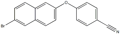 4-[(6-bromonaphthalen-2-yl)oxy]benzonitrile 구조식 이미지