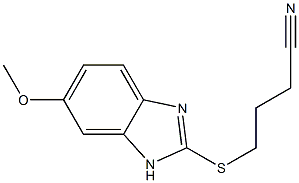 4-[(6-methoxy-1H-1,3-benzodiazol-2-yl)sulfanyl]butanenitrile 구조식 이미지