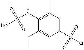 4-[(aminosulfonyl)amino]-3-ethyl-5-methylbenzenesulfonyl chloride Structure