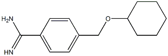 4-[(cyclohexyloxy)methyl]benzenecarboximidamide 구조식 이미지