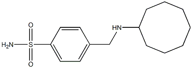 4-[(cyclooctylamino)methyl]benzene-1-sulfonamide 구조식 이미지