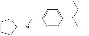 4-[(cyclopentylamino)methyl]-N,N-diethylaniline Structure