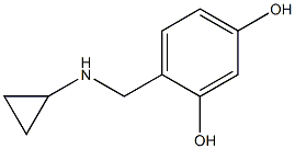 4-[(cyclopropylamino)methyl]benzene-1,3-diol Structure