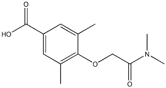 4-[(dimethylcarbamoyl)methoxy]-3,5-dimethylbenzoic acid Structure