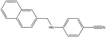 4-[(naphthalen-2-ylmethyl)amino]benzonitrile Structure
