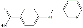 4-[(pyridin-3-ylmethyl)amino]benzene-1-carbothioamide 구조식 이미지