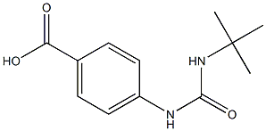 4-[(tert-butylcarbamoyl)amino]benzoic acid 구조식 이미지
