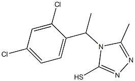 4-[1-(2,4-dichlorophenyl)ethyl]-5-methyl-4H-1,2,4-triazole-3-thiol Structure