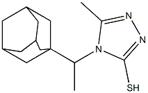 4-[1-(adamantan-1-yl)ethyl]-5-methyl-4H-1,2,4-triazole-3-thiol Structure