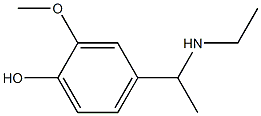 4-[1-(ethylamino)ethyl]-2-methoxyphenol 구조식 이미지