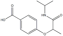 4-[1-(propan-2-ylcarbamoyl)ethoxy]benzoic acid Structure