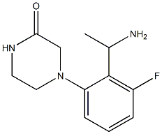 4-[2-(1-aminoethyl)-3-fluorophenyl]piperazin-2-one Structure