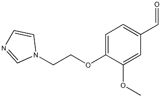 4-[2-(1H-imidazol-1-yl)ethoxy]-3-methoxybenzaldehyde 구조식 이미지