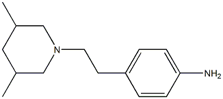 4-[2-(3,5-dimethylpiperidin-1-yl)ethyl]aniline Structure