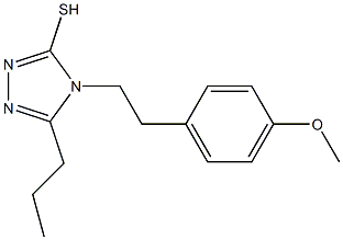 4-[2-(4-methoxyphenyl)ethyl]-5-propyl-4H-1,2,4-triazole-3-thiol 구조식 이미지
