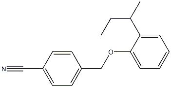 4-[2-(butan-2-yl)phenoxymethyl]benzonitrile Structure